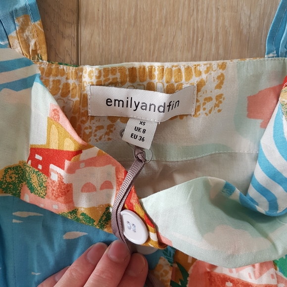 NWT Emily & Fin x Modcloth Road Trip Rendezvous Summer Sleeveless Midi Dress… - Picture 7 of 12